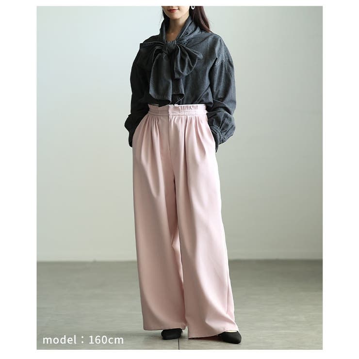 甘さを結ぶボリュームリボンデニムシャツ レディース トップス | Sawa a la mode | 詳細画像13 