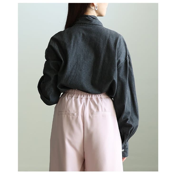 甘さを結ぶボリュームリボンデニムシャツ レディース トップス | Sawa a la mode | 詳細画像16 