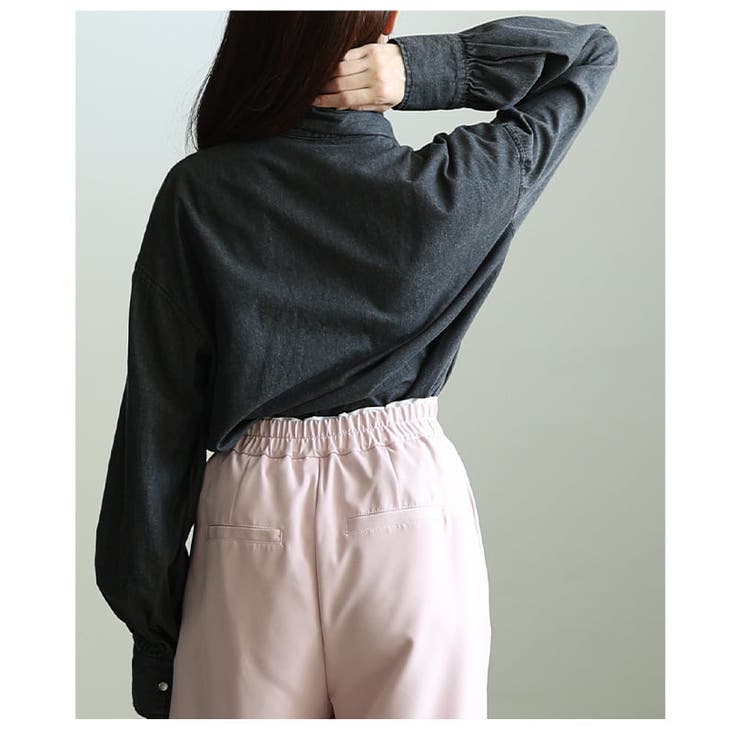 甘さを結ぶボリュームリボンデニムシャツ レディース トップス | Sawa a la mode | 詳細画像20 