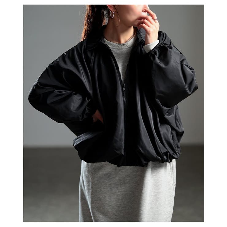 丸みで魅せるコットンバルーンドルマンブルゾン レディース アウター | Sawa a la mode | 詳細画像4 