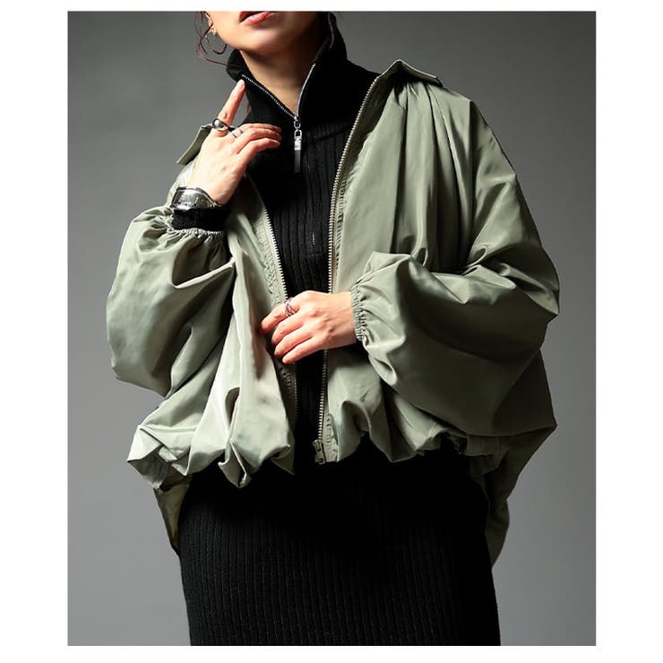丸みで魅せるコットンバルーンドルマンブルゾン レディース アウター | Sawa a la mode | 詳細画像16 