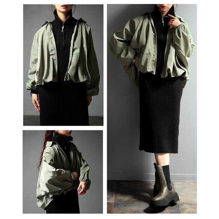 丸みで魅せるコットンバルーンドルマンブルゾン レディース アウター | Sawa a la mode | 詳細画像17 