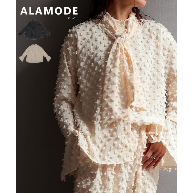質感で差がつくドビータイカラーシャツ レディース トップス | Sawa a la mode | 詳細画像1 