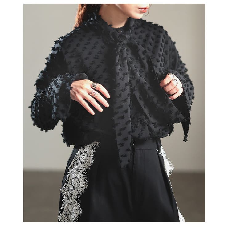 質感で差がつくドビータイカラーシャツ レディース トップス | Sawa a la mode | 詳細画像16 