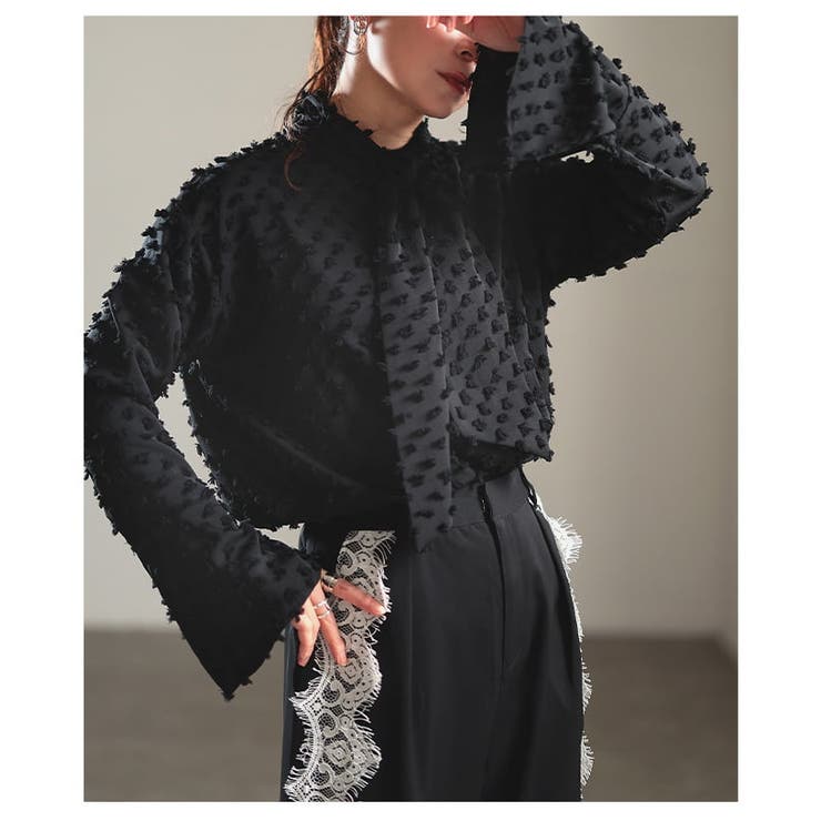 質感で差がつくドビータイカラーシャツ レディース トップス | Sawa a la mode | 詳細画像18 