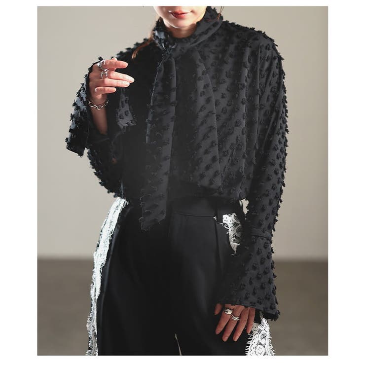 質感で差がつくドビータイカラーシャツ レディース トップス | Sawa a la mode | 詳細画像19 