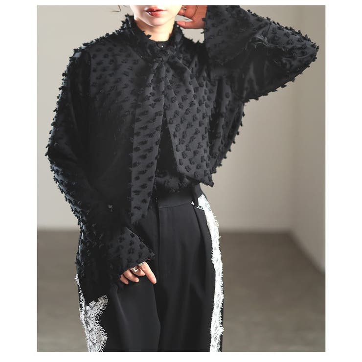 質感で差がつくドビータイカラーシャツ レディース トップス | Sawa a la mode | 詳細画像20 