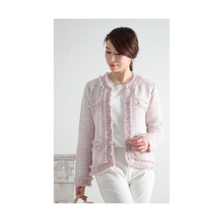 高品質だから長く愛用できるツウィード風ジャケット レディース ファッション 品番 Slmw Sawa A La Mode サワアラモード のレディースファッション通販 Shoplist ショップリスト
