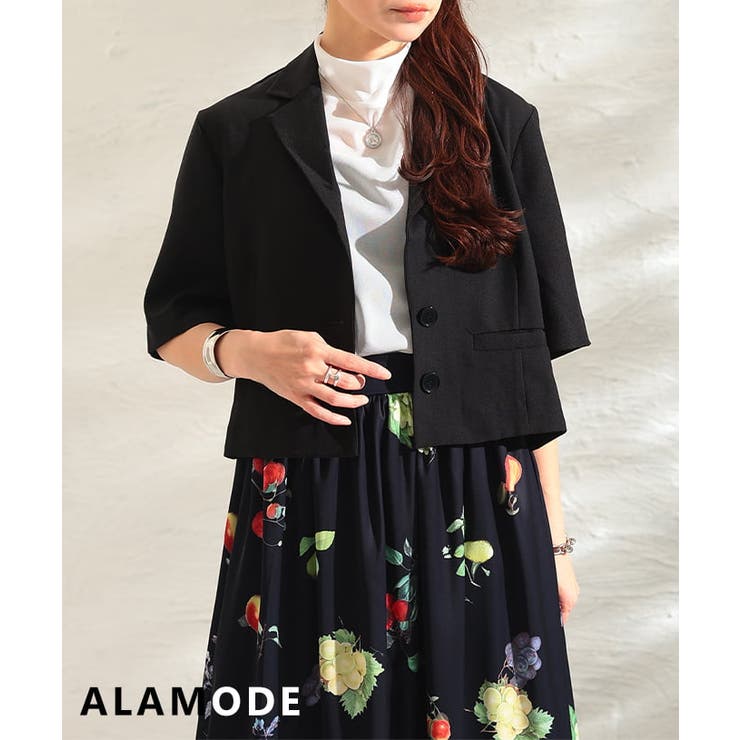 ブラック | 涼しく羽織れるサマーテーラージャケット レディース アウター | Sawa a la mode