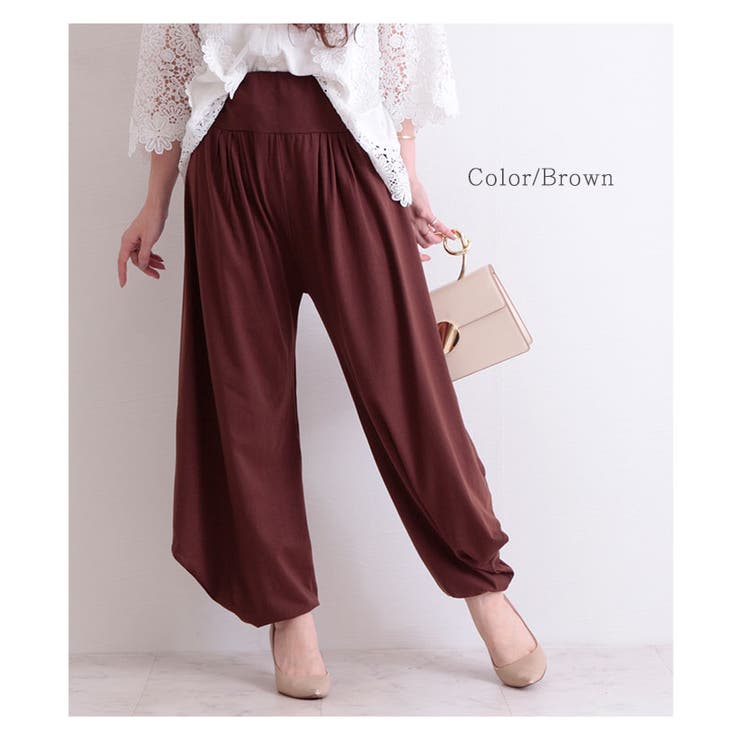 シルエットがお洒落なサルエルパンツ ボトムス パンツ 品番 Slmw Sawa A La Mode サワアラモード のレディースファッション通販 Shoplist ショップリスト