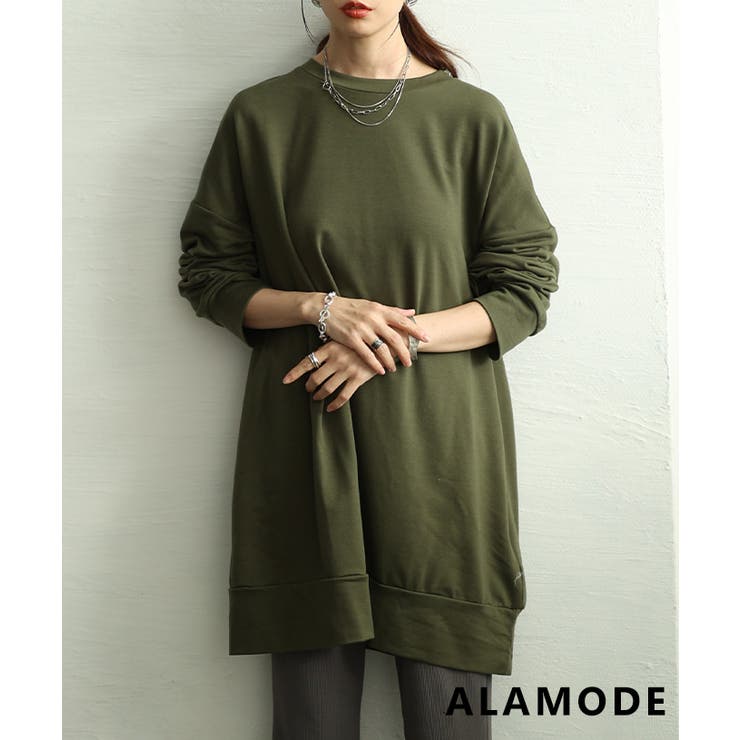 カーキ | こなれ感アップオーバーサイズカットソー レディース ファッション | Sawa a la mode