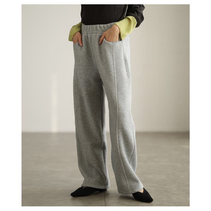 グレー | 「楽ちん×暖かい」裏フリースパンツ レディース ファッション | Sawa a la mode