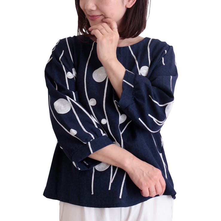 モダンなドット刺繍のプルオーバーブラウス レディース ファッション 品番 Slmw Sawa A La Mode サワアラモード の レディースファッション通販 Shoplist ショップリスト