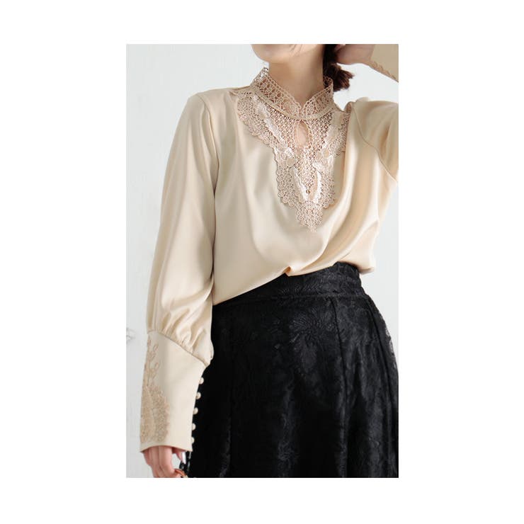 アンティークなレースが美しいふんわり袖ブラウス レディース ファッション 品番 Slmw Sawa A La Mode サワアラモード のレディースファッション通販 Shoplist ショップリスト