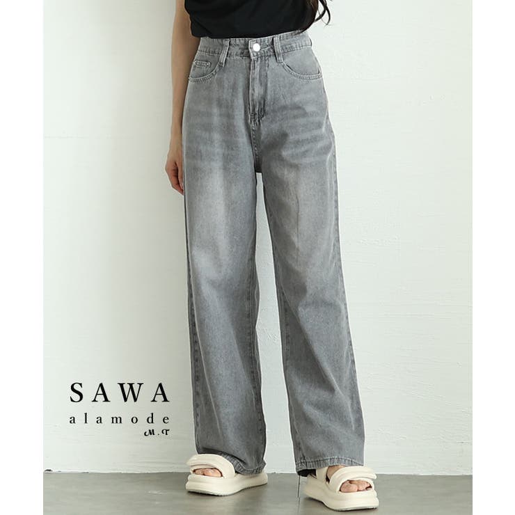 洗練度高まる色合いとヴィンテージムードでこなれるルーズデニムパンツ