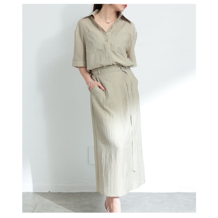 ベージュ | 都会的な大人の綺麗めスタイルセットアップ レディース ファッション | Sawa a la mode