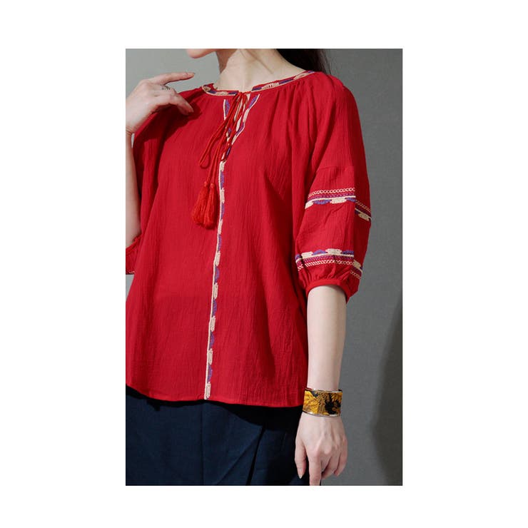 新品、エスニック☆レッド系