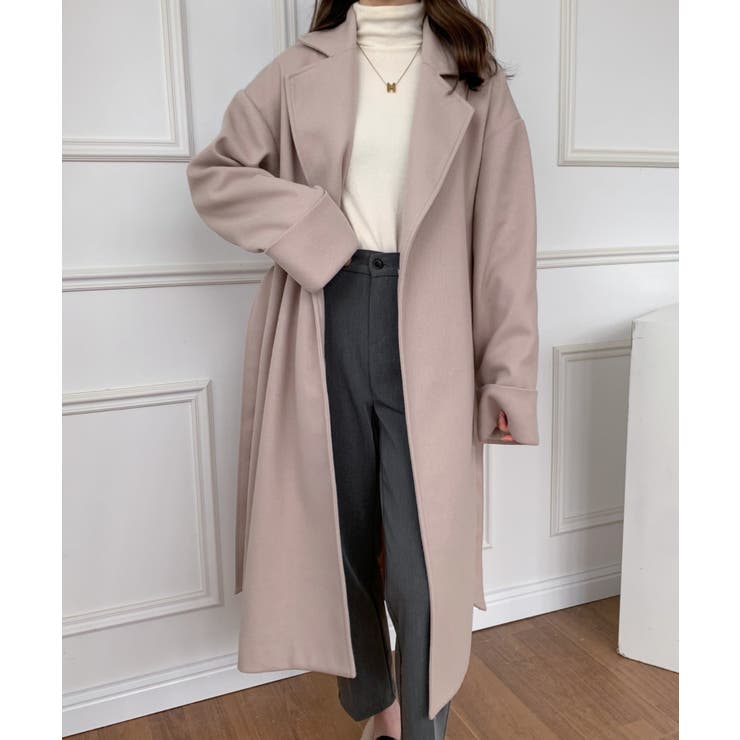 ベルト付きロングチェスターコート[品番：ABIW0010307]｜ABITOKYO