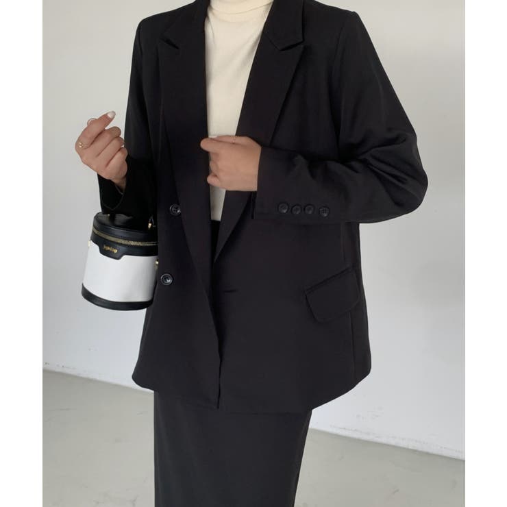 セットアップ】ダブルテーラードジャケット＋バックスリットタイト