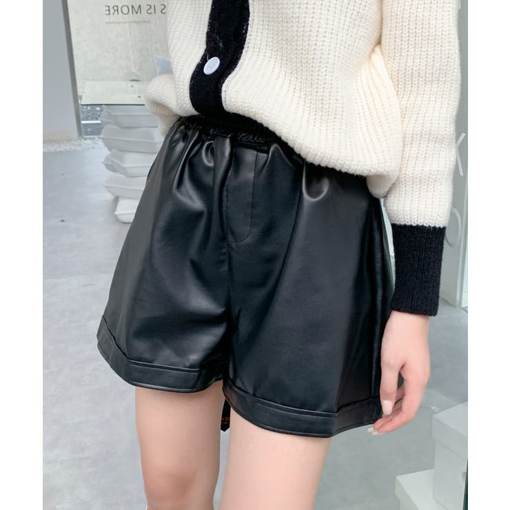 フェイクレザーショートパンツ[品番：ABIW0009842]｜ABITOKYO （アビ