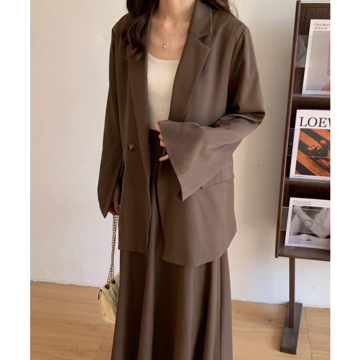 新品☆LL♪茶系♪ロング丈おしゃれセットアップ♪お仕事・通勤〇D360 楽天市場】セットスーツ レディース ＜2点セット＞ロングジレ