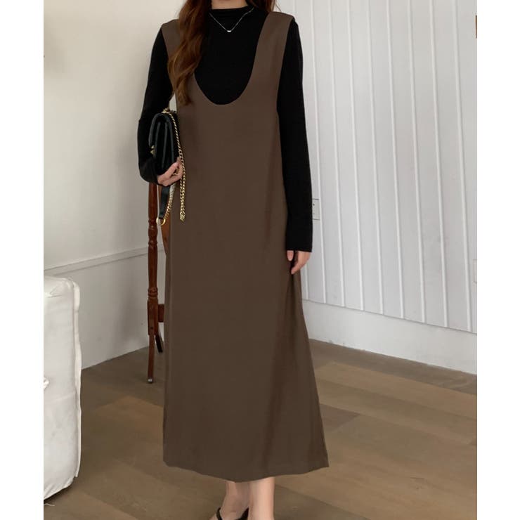 2WAYノースリーブロングワンピース[品番：ABIW0010048