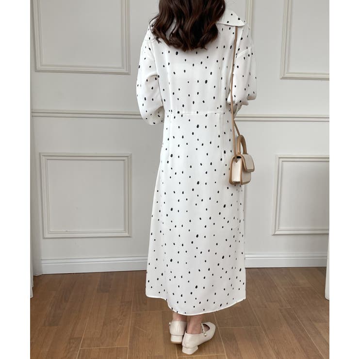 Her lip to ドット柄ロングワンピース Her lip to - herlipto ドット ワンピースの通販 by ぷぷ