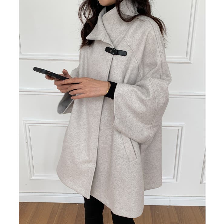 スタンドカラーポンチョコート[品番：ABIW0010570]｜ABITOKYO （アビ