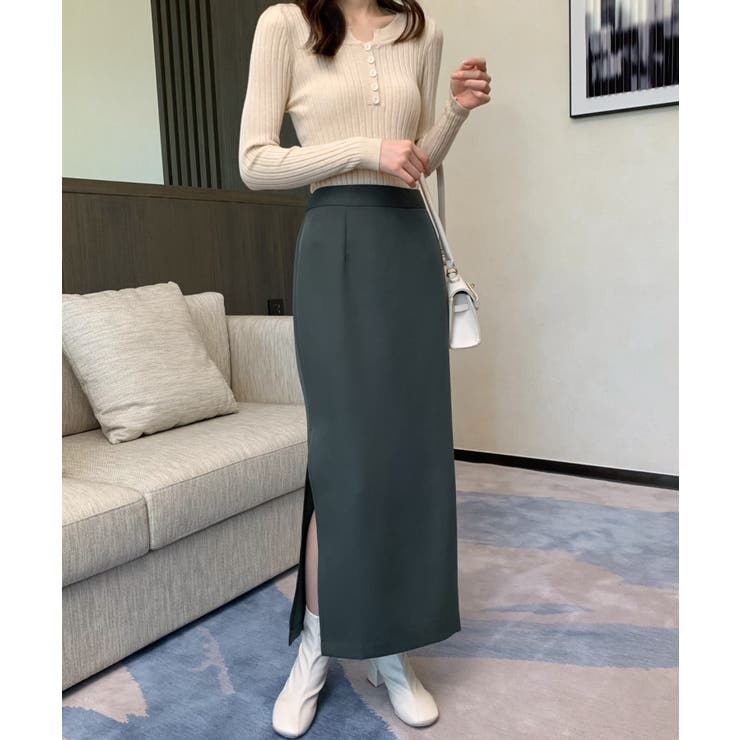 スリットタイトロングスカート[品番：ABIW0010482]｜ABITOKYO