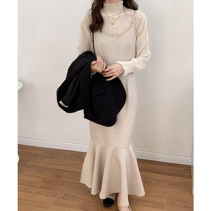 美品✨アーギュ ARGUE リネンバックリボンカフタンワンピース チャコール リネン100% カフタンワンピース ZW COLLECTION - グレー | ZARA