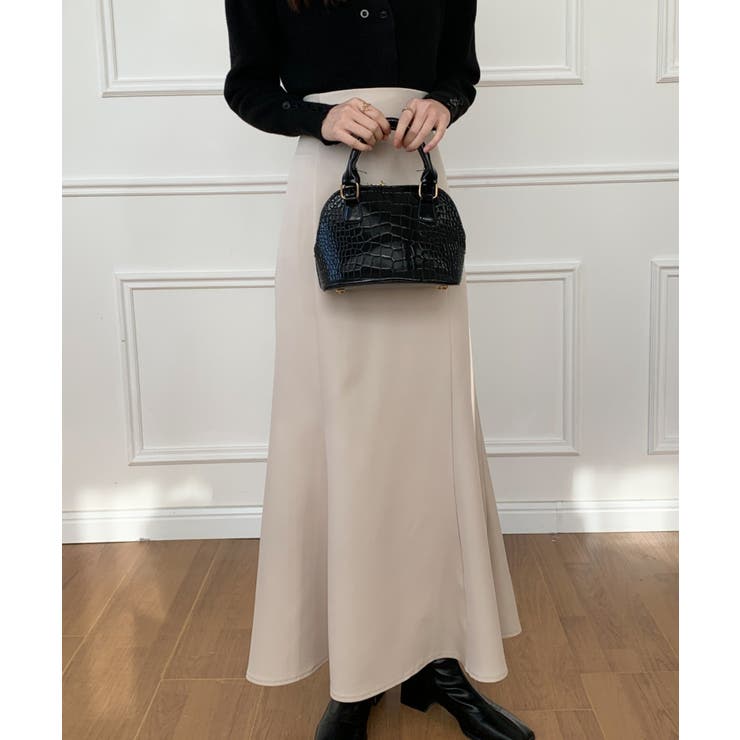 ROBE de FLEURS Glossy バックレースアップ マーメイド バックレースアップマーメイドロングスカート[品番：ABIW0010782