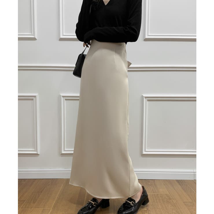 rikoページ　リバティ　Clio クリオ　ロングスカート YURI KOBAYASHIコラボ]レザーライクロングスカート(ロング