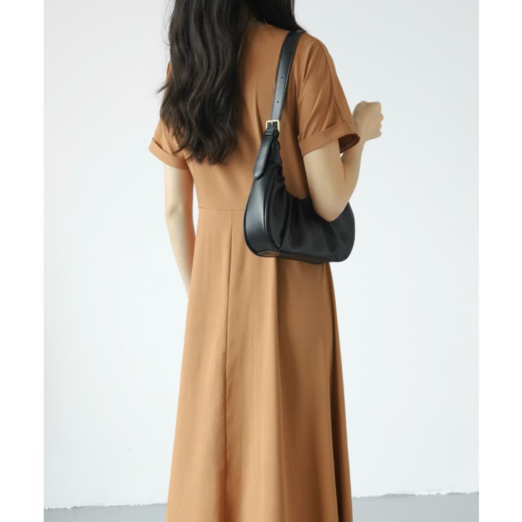 カシュクールAラインフレアワンピース[品番：ABIW0010968