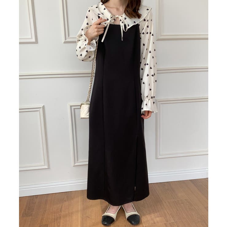 【未使用に近い】Ameri VINTAGE キャミワンピース サイドスリット サイドスリットキャミワンピース | レディースファッション通販