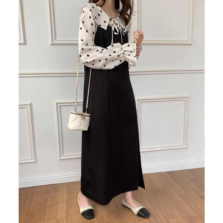 ♡Kll by takihyo  タキヒョー　新品タグ付きのワンピース♡ タフタギャザードッキングワンピース ワンピース カットソー