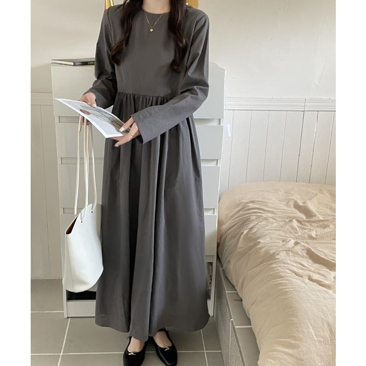 HaTaKaKe×TSUHARUbySM2袖切替ボリュームワンピース タグ付新品
