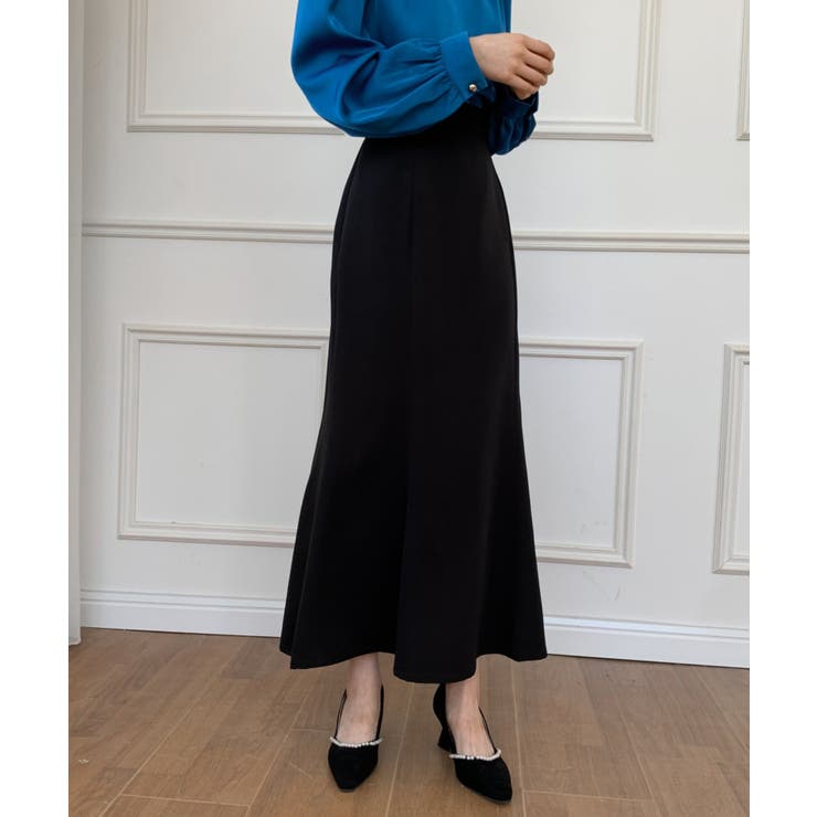 【miacharme】マーメイドロングOP op13184 シフォン切り替え配色マーメイドロングワンピース