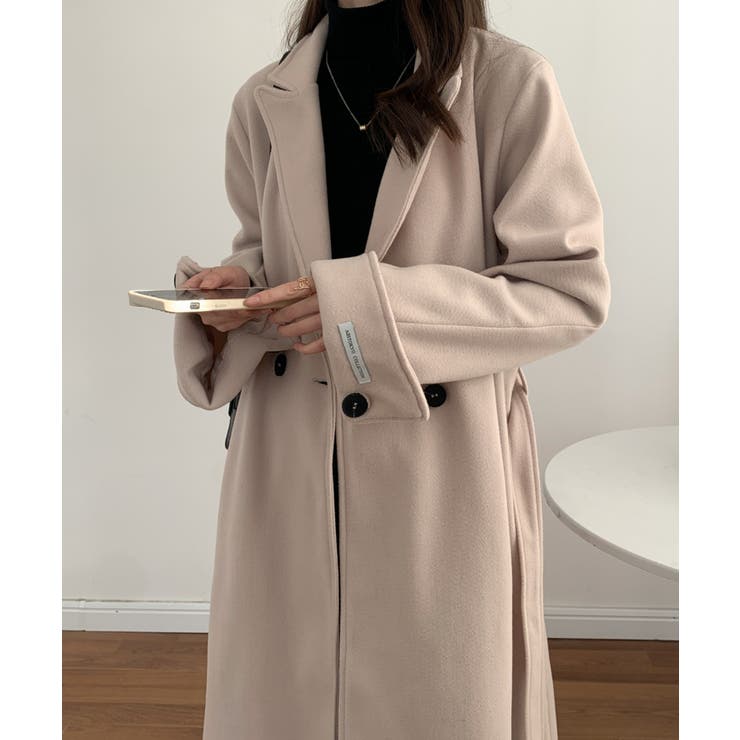 バックスリットオーバーサイズロングチェスターコート[品番