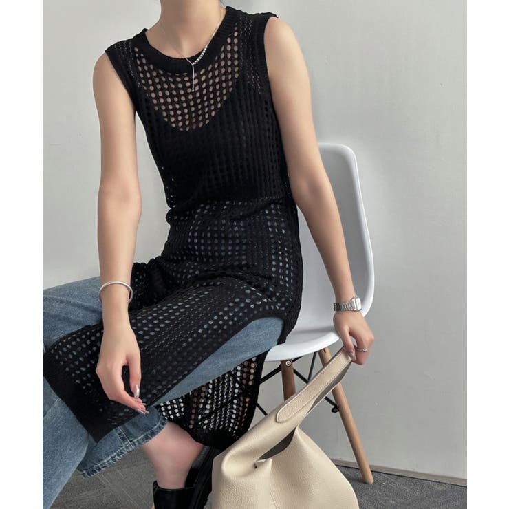 TFW49 ブラック 人気ノースリーブワンピース・美品 未使用 TFW ノースリーブ ワンピース - メルカリ