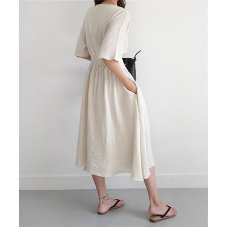カシュクールロングワンピース[品番：ABIW0000033]｜ABITOKYO