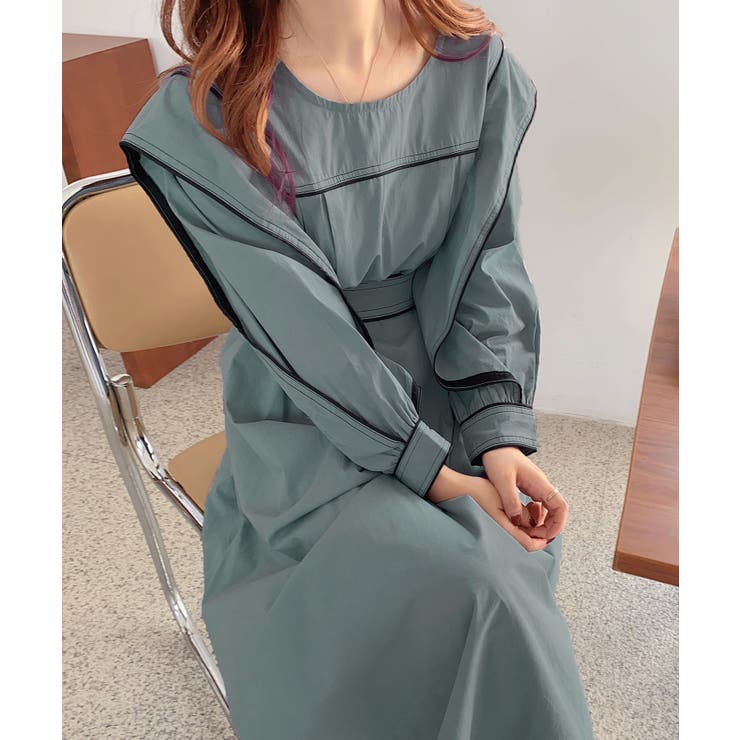 ライン配色スクエアネックワンピース 品番 Abiw Abitokyo アビトーキョー のレディースファッション通販 Shoplist ショップリスト