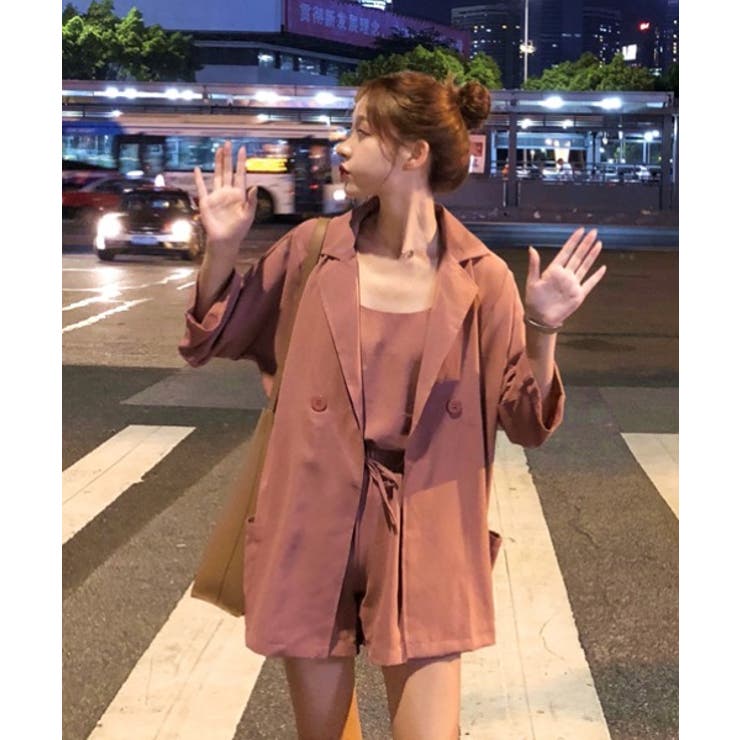 セットアップ ジャケット ショートパンツ 千鳥格子 韓国 b3096 95b31554e22edc6063b0518c857467