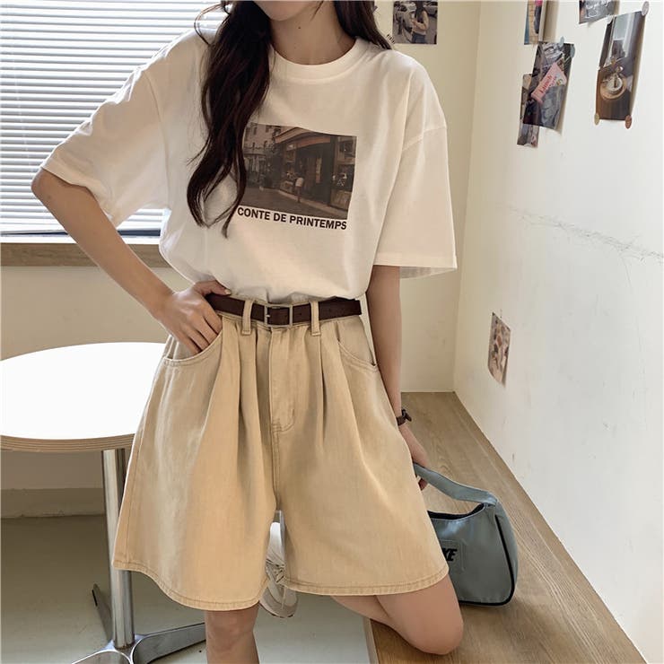 タック入り デニムショートパンツ[品番：ABIW0000210]｜Diosfront