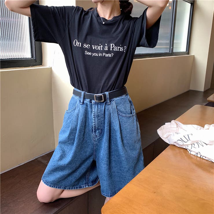 タック入り デニムショートパンツ[品番：ABIW0000210]｜Diosfront