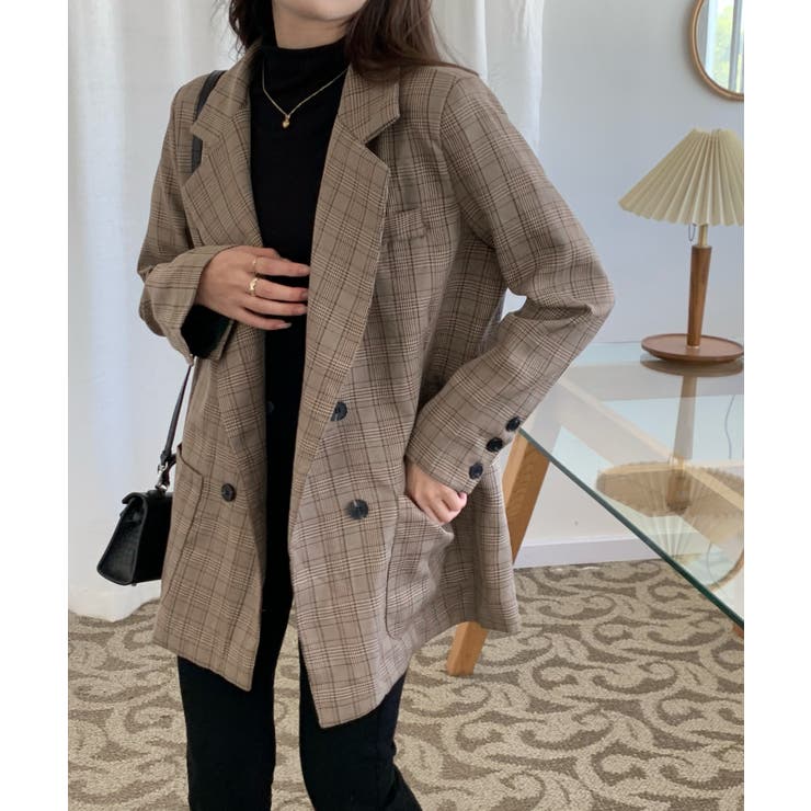 11万 TIBI ティビ オーバーサイズ ジャケット M チェック スーツ生地 11万 TIBI ティビ オーバーサイズ ジャケット M チェック スーツ生地