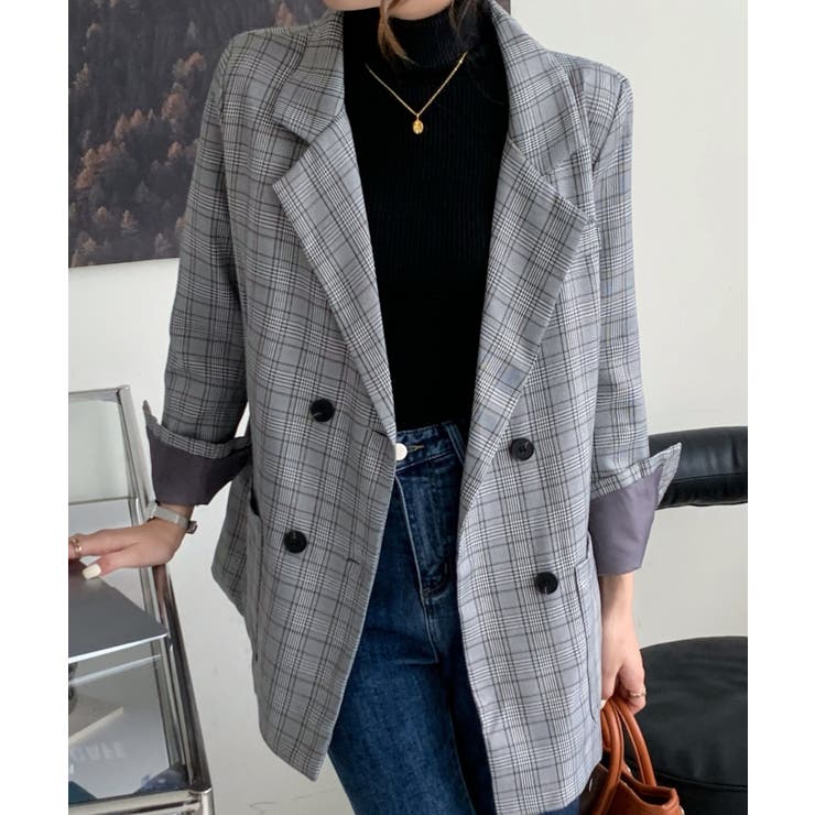 11万 TIBI ティビ オーバーサイズ ジャケット M チェック スーツ生地 11万 TIBI ティビ オーバーサイズ ジャケット M チェック スーツ生地
