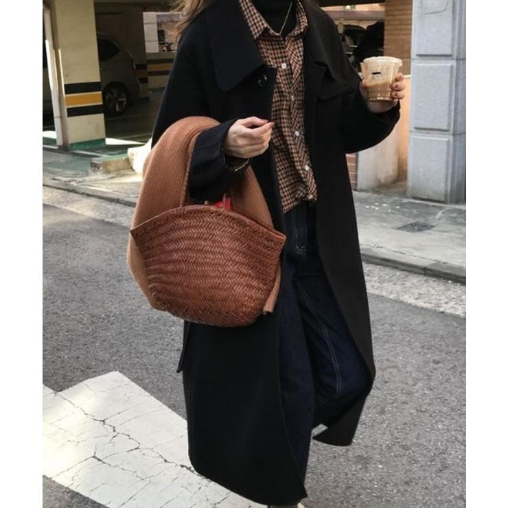 袖タック バックスリットロングコート[品番：ABIW0000583
