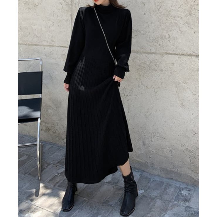 タートルネック スカートリブ切り替えワンピース 品番 Abiw Abitokyo アビトーキョー のレディースファッション通販 Shoplist ショップリスト