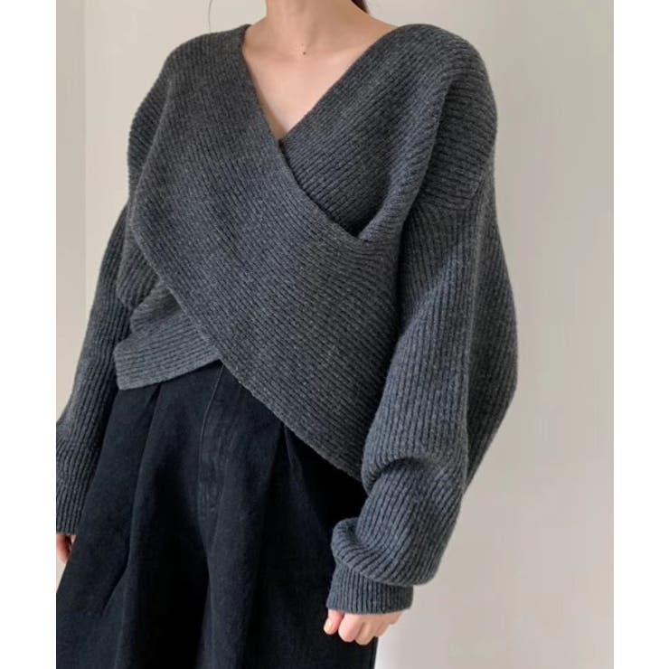 リブクロスニットプルオーバー[品番：ABIW0000684]｜ABITOKYO （アビ