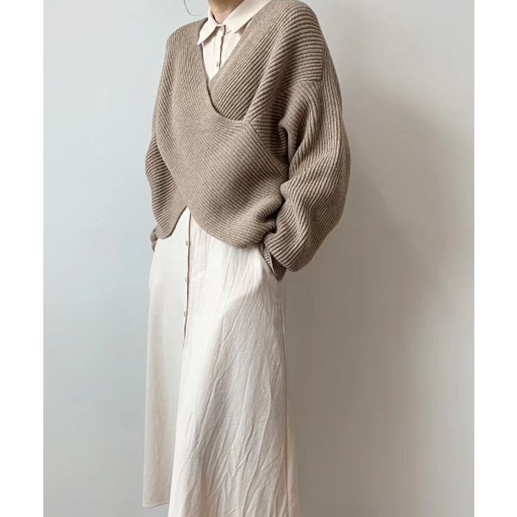 リブクロスニットプルオーバー[品番：ABIW0000684]｜ABITOKYO （アビ